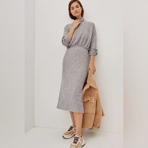 Saturday Sunday by Anthropologie Knit Midi Dress in Gray